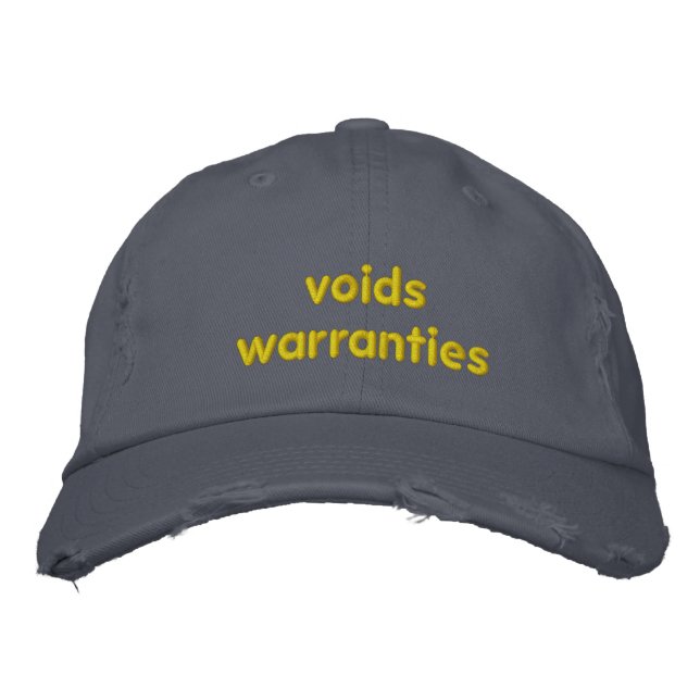 voids warranties distressed cap (Front)