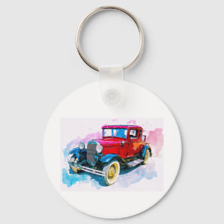 voiture vintage key ring
