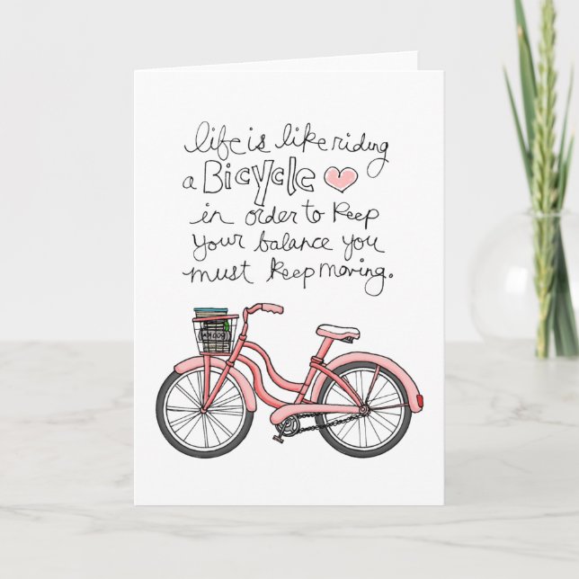 vol25 life is like riding a bicycle card (Front)