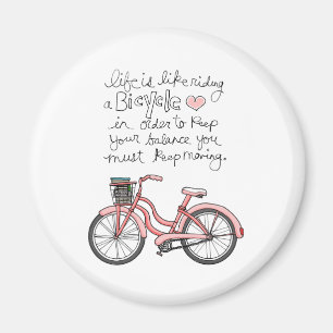 vol25 life is like riding a bicycle magnet