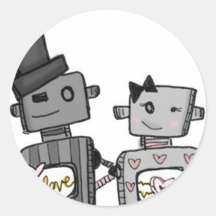 vol25- love happens classic round sticker