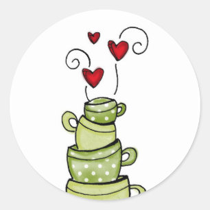 vol25- stacked to perfection classic round sticker