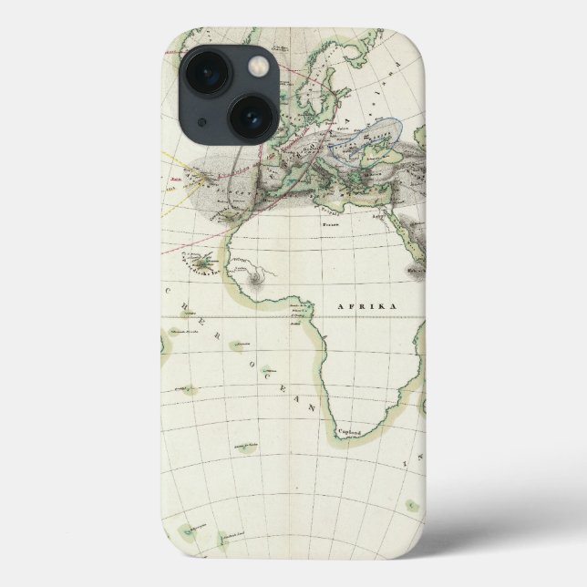 Volcanic Activity Map Case-Mate iPhone Case (Back)
