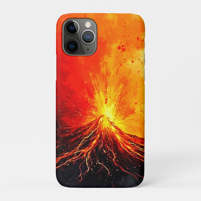 Volcanic Eruption Abstract Art Case-Mate iPhone Case (Back)