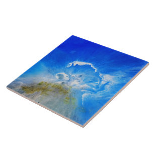 Volcanic Eruption Ceramic Tile