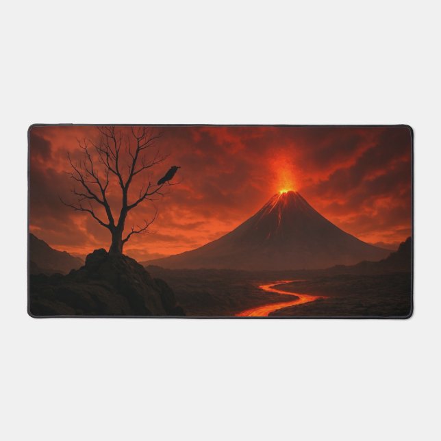 Volcanic Eruption Desk Mat (Front)