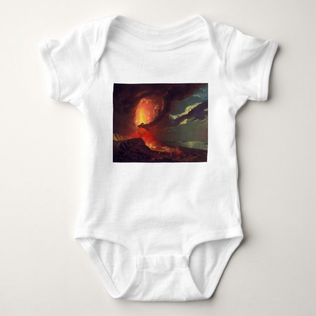 Volcanic Eruption of Mount Vesuvius (Live Volcano) Baby Bodysuit (Front)