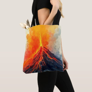 Volcanic Eruption: Raw Power Tote Bag
