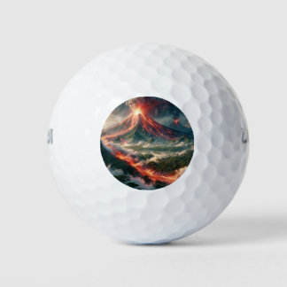 Volcanic Eruptions Golf Balls