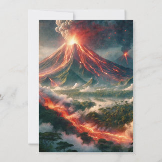 Volcanic Eruptions Holiday Card