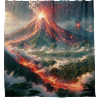 Volcanic Eruptions Shower Curtain