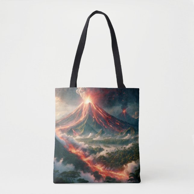 Volcanic Eruptions Tote Bag (Front)