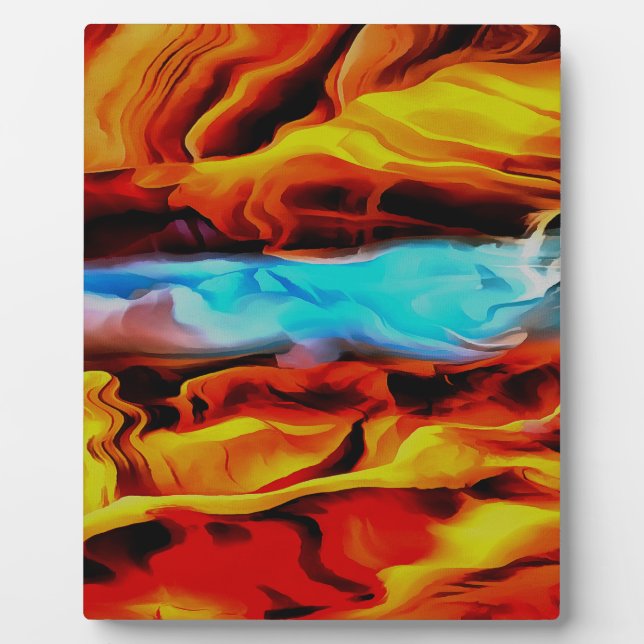 Volcanic Fire and Ice Plaque (Front)