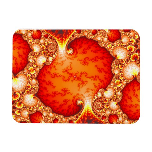 Volcanic Garden - Fractal art Magnet (Horizontal)