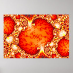 Volcanic Garden - Fractal art Poster