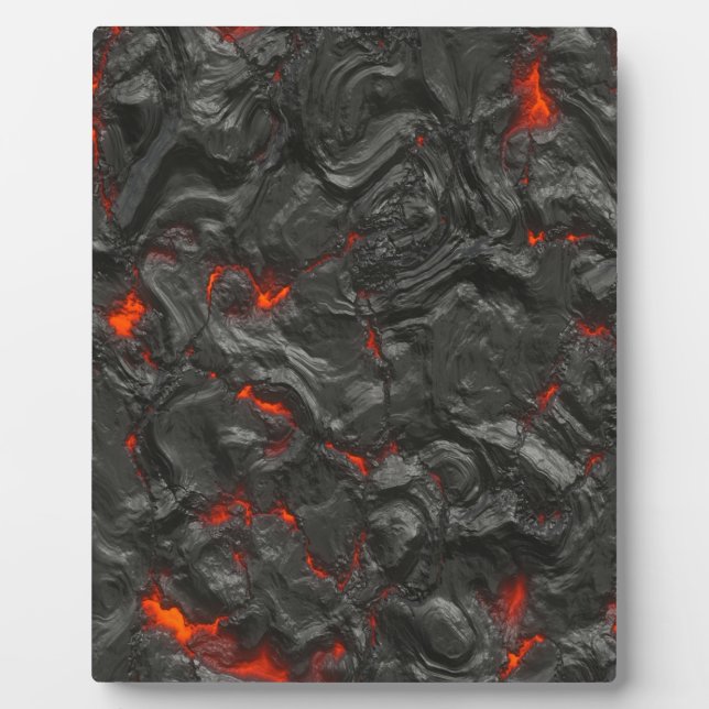 volcanic Lava background effect Plaque (Front)