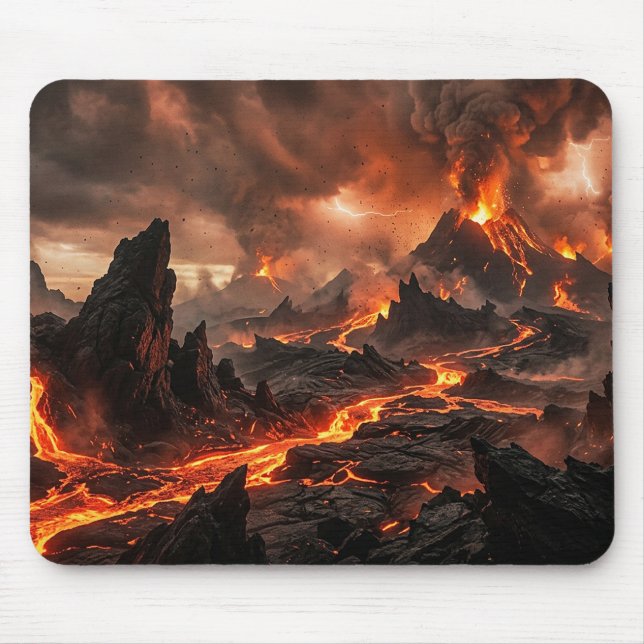 Volcanic Lava Mouse Pad (Front)