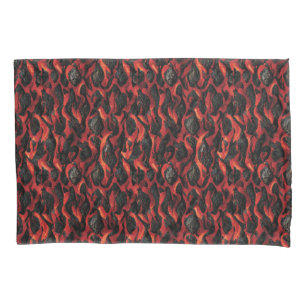 Volcanic Magma Volcano pattern Pillowcase