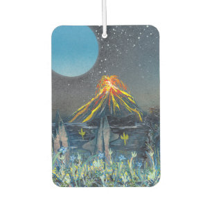 Volcanic Mountain Eruption Car Air Freshener