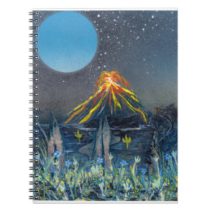 Volcanic Mountain eruption Notebook