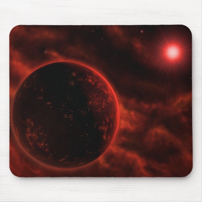 Volcanic Planet Mouse Pad (Front)