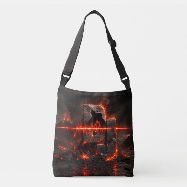 Volcanic Pulse DJ Crossbody Bag (Front)