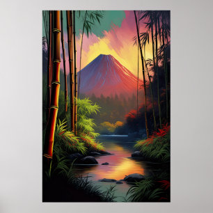 Volcanic Reverie, Riverbank View Poster