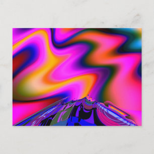 Volcano 2 Fine Fractal Art Postcard