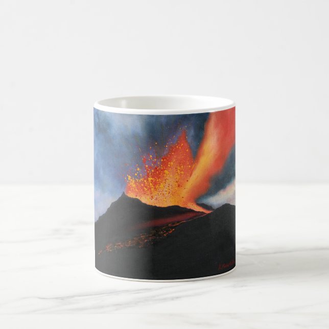 Volcano Art Mug (Center)