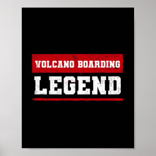 Volcano Boarding Legend Volcano Surfing Adventure Poster