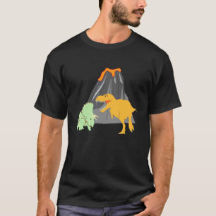 Volcano Dinosaur Geology Student Teacher Volcanolo T-Shirt