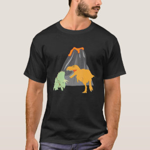 Volcano Dinosaur Geology Student Teacher Volcanolo T-Shirt