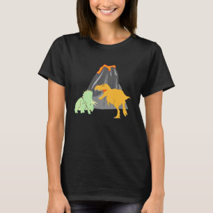 Volcano Dinosaur Geology Student Teacher Volcanolo T-Shirt