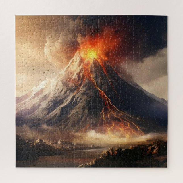 Volcano Eruption Jigsaw Puzzle (Vertical)