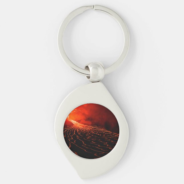 volcano eruption key ring (Front)