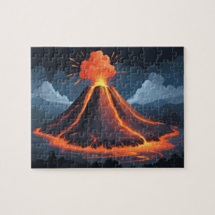Volcano Eruption Kids Jigsaw Puzzle