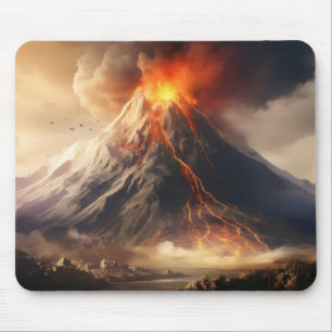 Volcano Eruption Mouse Pad
