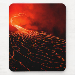 volcano eruption mouse pad