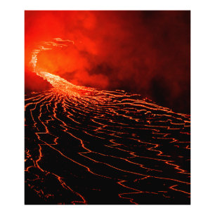 volcano eruption photo print