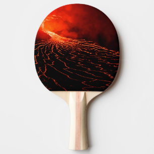 volcano eruption ping pong paddle