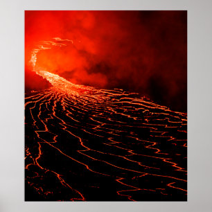 volcano eruption poster