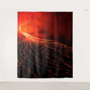 volcano eruption tapestry