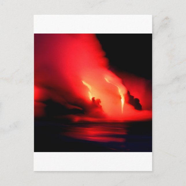 Volcano Fire And Ice Kona Hawaii Postcard (Front)