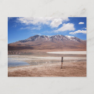 Volcano in an Altiplano landscape postcard