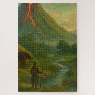 Volcano of Ashspire – From the World of Skarnveil Jigsaw Puzzle