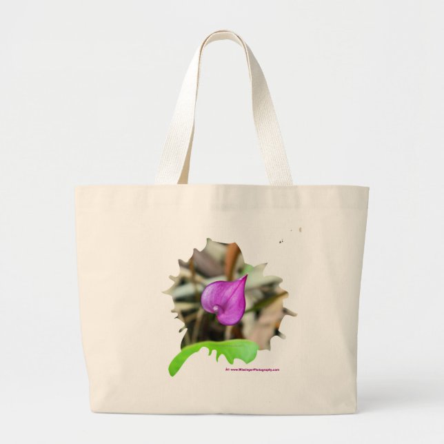 Volcano Purple Anthurium bag (Front)