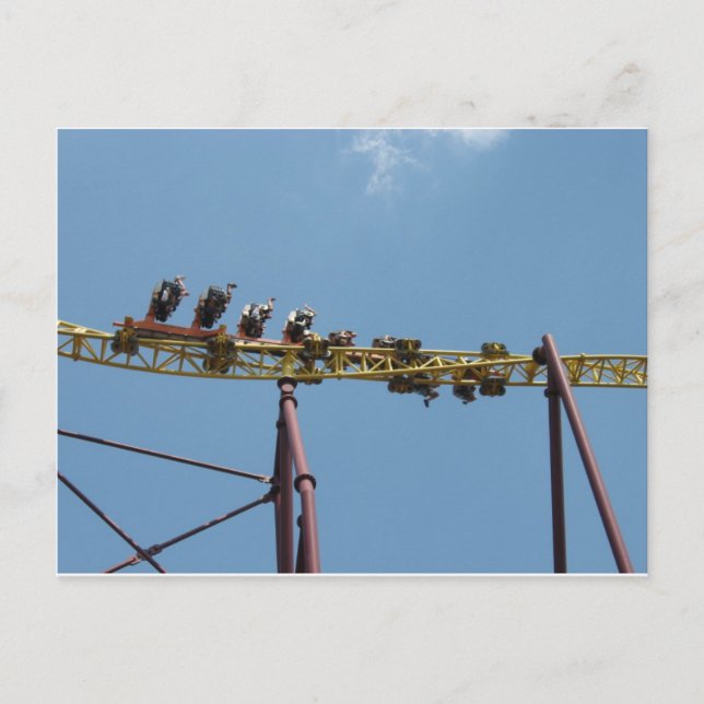 Volcano Roller Coaster at Kings Dominion Postcard (Front)