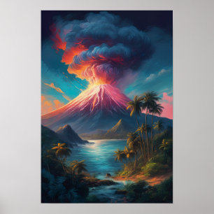 Volcano Unleashed, Tropical Eruption Poster