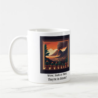 Volcano window sill cactus mug