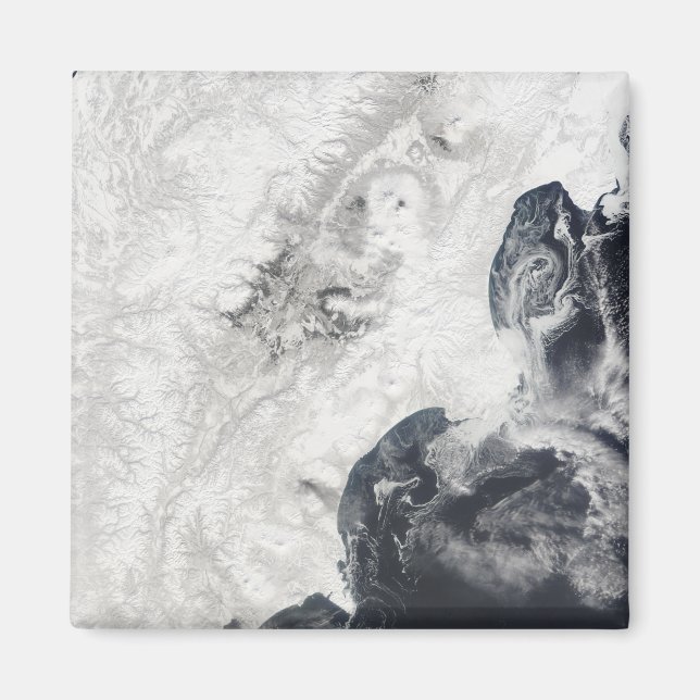 Volcanoes in central Kamchatka Peninsula Magnet (Front)